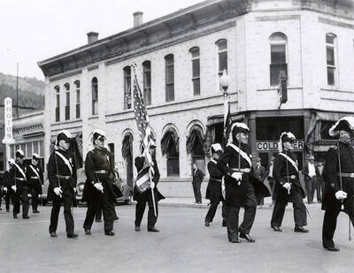 The Masons in the Masons parade in Wallace, Idaho.