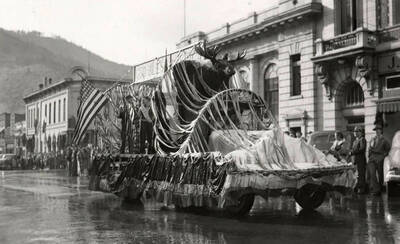 A float during the Elks parade in Wallace, Idaho.