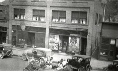 A float being driven in the Fourth of July Parade in Wallace, Idaho.