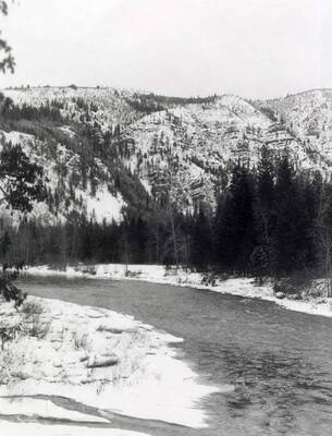 The North Fork of the Coeur d'Alene River near Cataldo, Idaho.