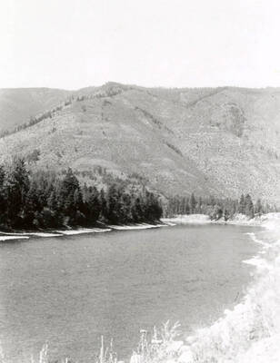 View of the road to Missoula, Montana.