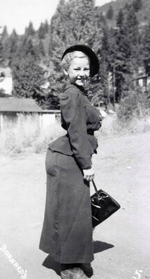A child in costume for the Mullan 49'er parade in Mullan, Idaho.
