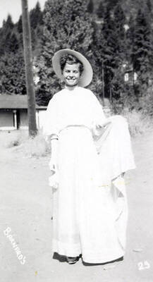 A child in costume for the Mullan 49'er parade in Mullan, Idaho.