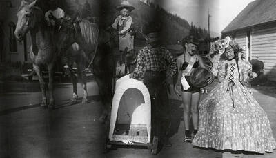 Children dressed up for the children's parade during Mullan 49'er parade in Mullan, Idaho.