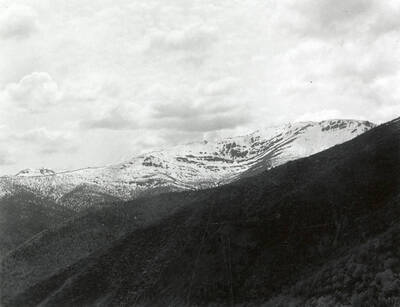 Scenic view of mountains near Wallace, Idaho.