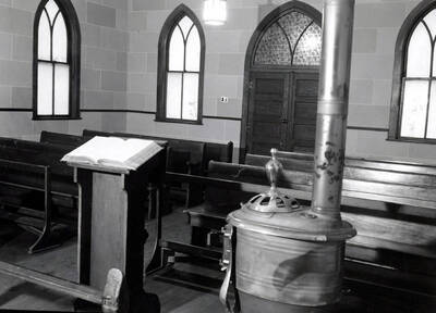 A shot of the interior of St. Andrews Episcopal Church in Mullan, Idaho.
