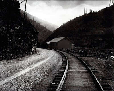 View taken on the railroad track going into Gem, Idaho.