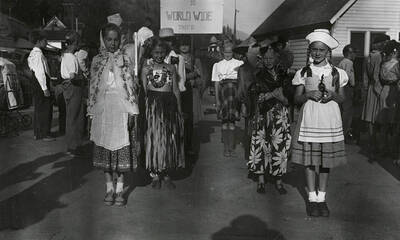 Children dressed up for the children's parade during Mullan 49'er parade in Mullan, Idaho.