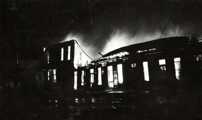 View of the "Big Burn" forest fire of 1910 in Wallace, Idaho.