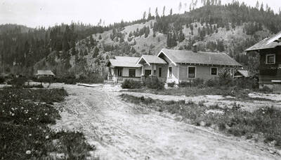 The Sunnyside Addition in Kellogg, Idaho during the flood of 1933.