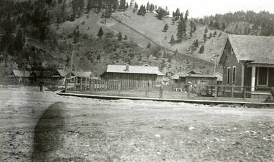 The Sunnyside Addition in Kellogg, Idaho during the flood of 1933.