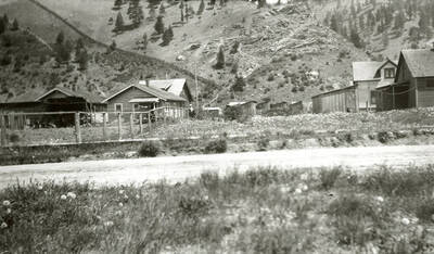 The Sunnyside Addition in Kellogg, Idaho during the flood of 1933.