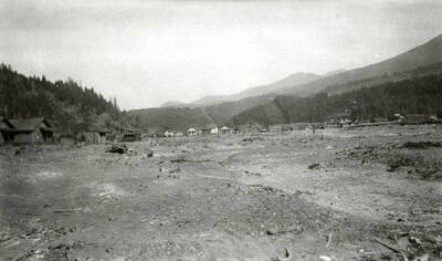 The Sunnyside Addition in Kellogg, Idaho during the flood of 1933.