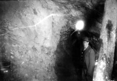 LM Sheets interior, image showing people inside a mine in Idaho.