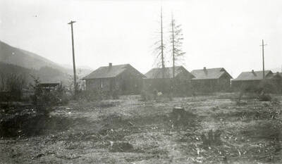 The Sunnyside Addition in Kellogg, Idaho during the flood of 1933.
