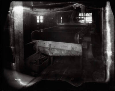 Interior view of the Interstate Rubber Company in Wallace, Idaho.