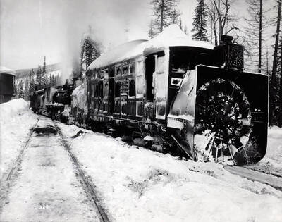 Snow plow- rotary (at water tank)