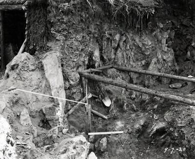 Location Marker for claim at Hecla Mine.