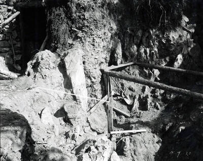 Location Marker for claim at Hecla Mine.