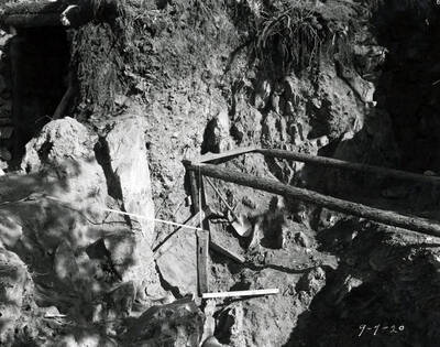 Location Marker for claim at Hecla Mine.