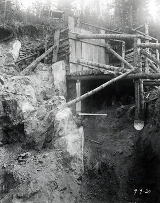 Location Marker for claim at Hecla Mine.