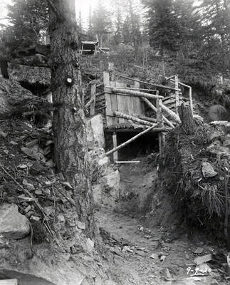 Location Marker for claim at Hecla Mine.