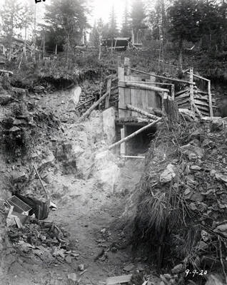 Location Marker for claim at Hecla Mine.