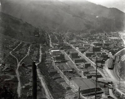 Distant view of Wallace from tank Aug. 21, 1920.