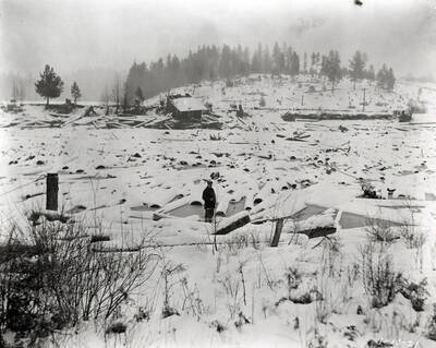 Log Jam in Dudley, Idaho, January 13, 1921.