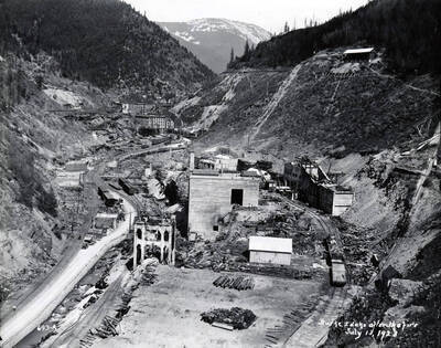 Burke after the fire July 13, 1923, destroying Hecla Mine.