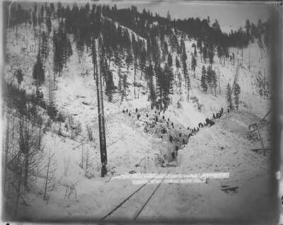 Snow Slide from West end of snow cut