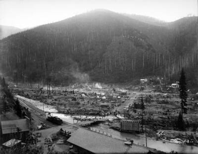 After fire of 1890 and you can still see things smoking in the distance