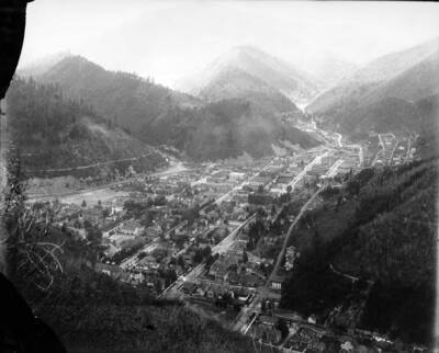 Looking East at the town and you can tell that it is expanding