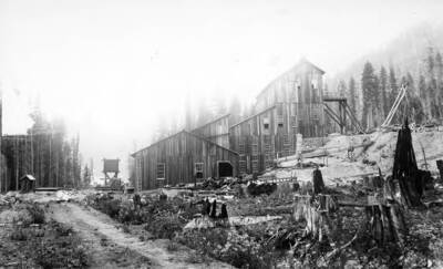 Hunter Concentrator building with trees cut down around it