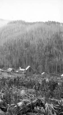 View at distance of the mine