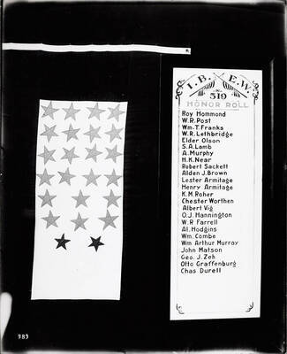 I.B.E.W. 519 Honor Roll and Service Flag