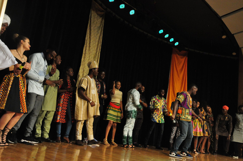 Participants in the fashion show at the 2019 Africa Night.