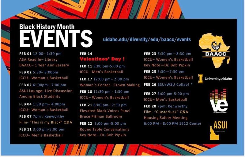 List of events during Black History Month.