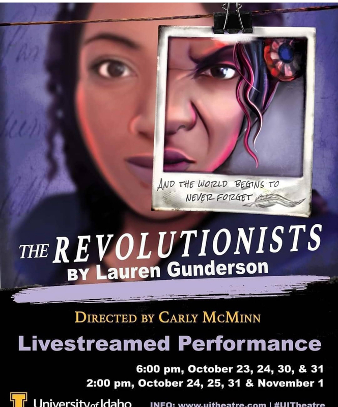 The Revolutionists by Lauren Gunderson directed by Carly McMinn. Featuring BSU Vice President, Princess Kannah, and Communications Chair, KT Turner. 