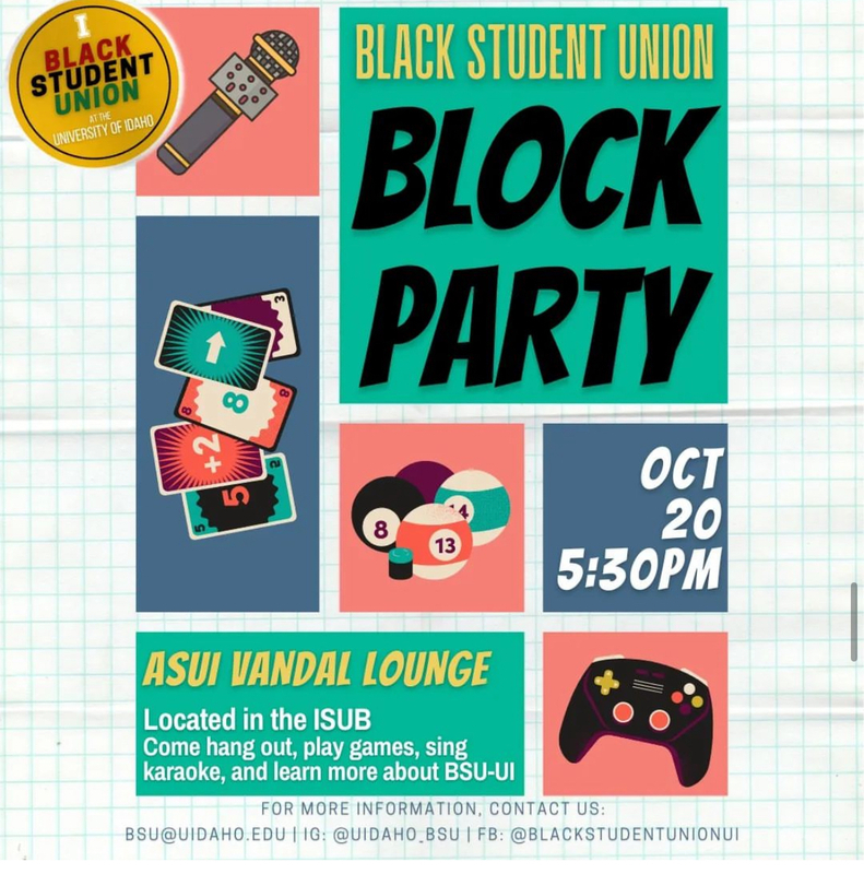 Post for the BSU Block Party event. 