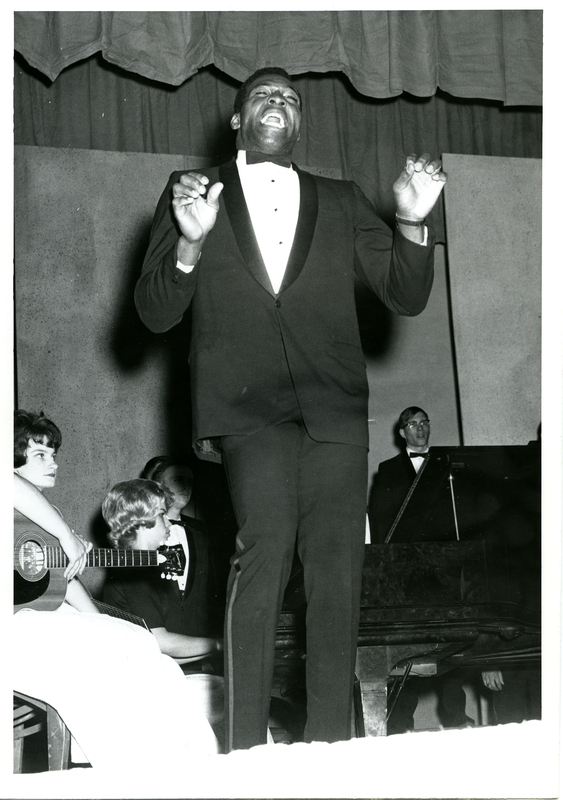 Ray McDonald sings a solo at a Vandaleers concert in 1967.