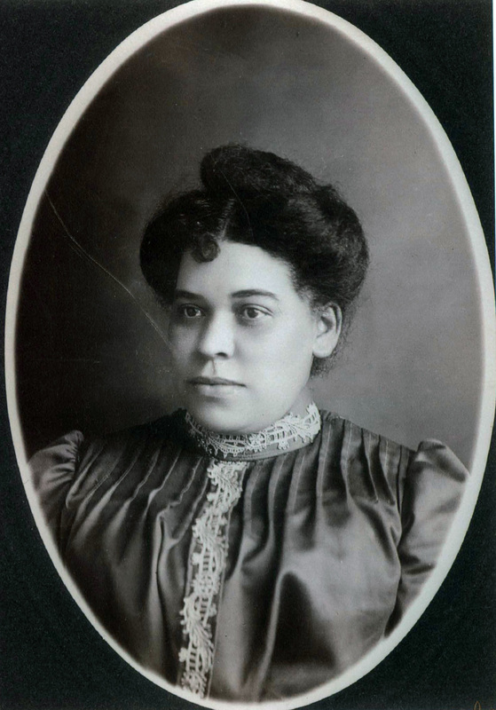 Black and white portrait of Jennie Eva Hughes.