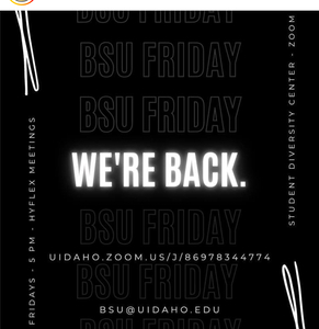 BSU meetings "We're Back" announcement