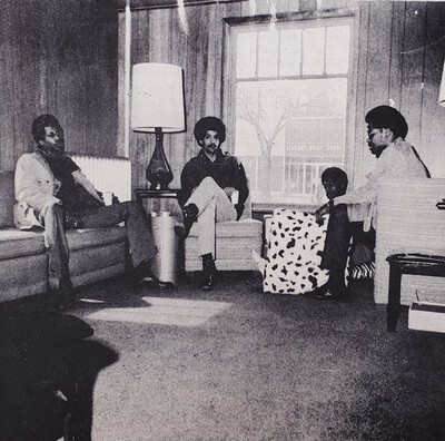 Inside the BSU was a meeting room, office area, kitchen, living room, and two bathrooms. Upstairs featured a two bedroom apartment where Fred Riley, BSU co-chairman, and Adrian Prince, BSU treasurer, lived. Open houses were often hosted here on Tuesdays and Thursdays, and all were welcome.