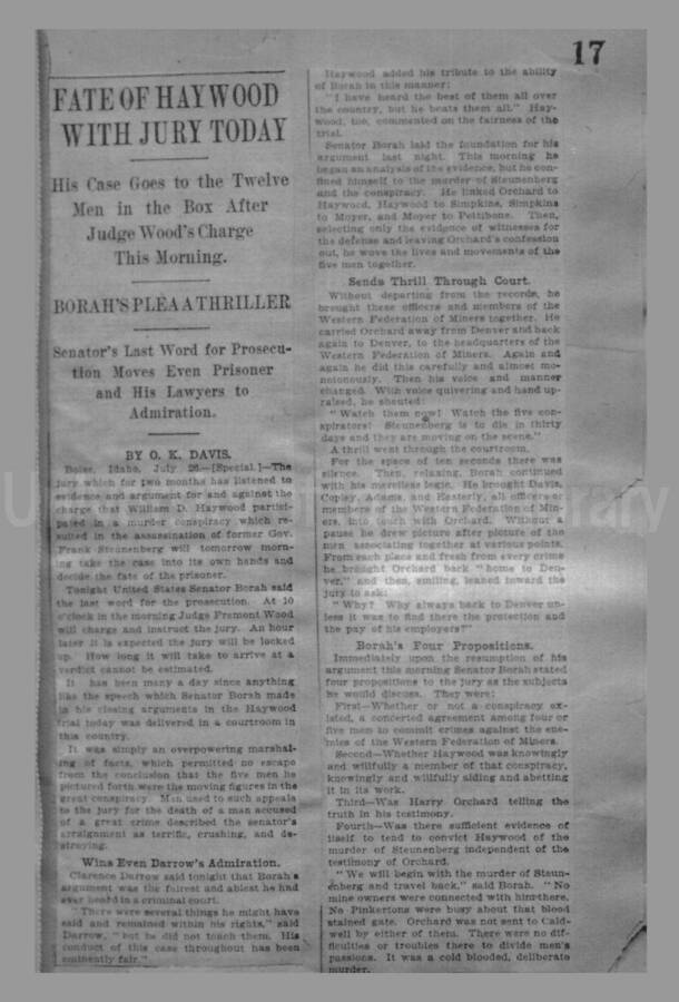 Borah Trial for Fraud, 1907 Page 13