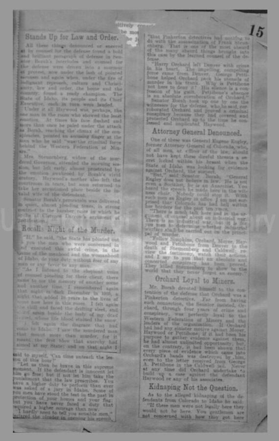 Borah Trial for Fraud, 1907 Page 15