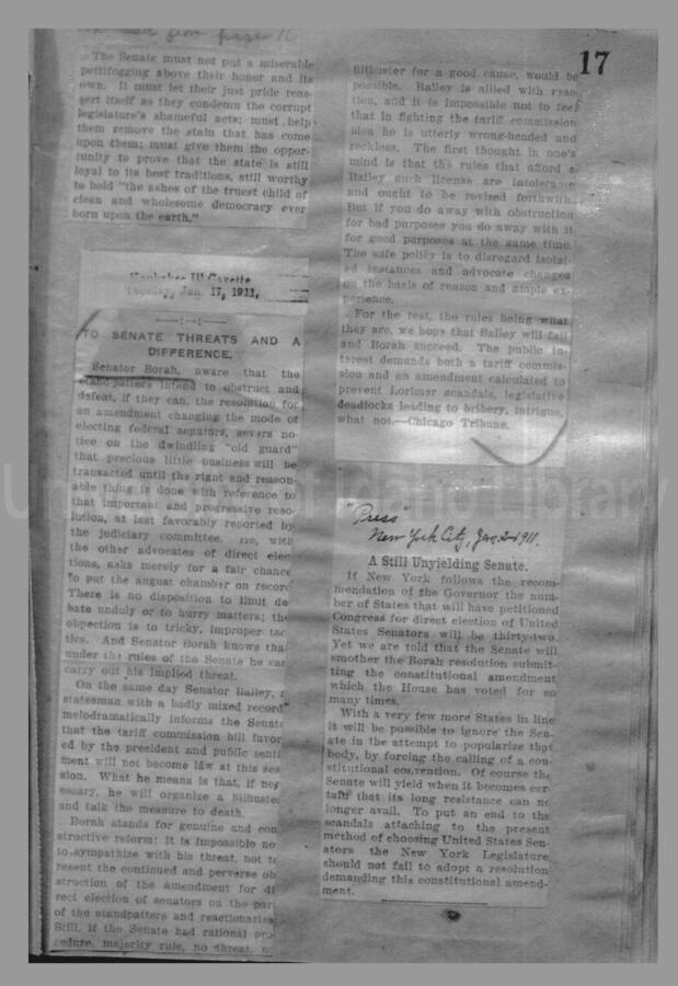 Politics - Direct Election of Senators, 1910-1913 Page 17