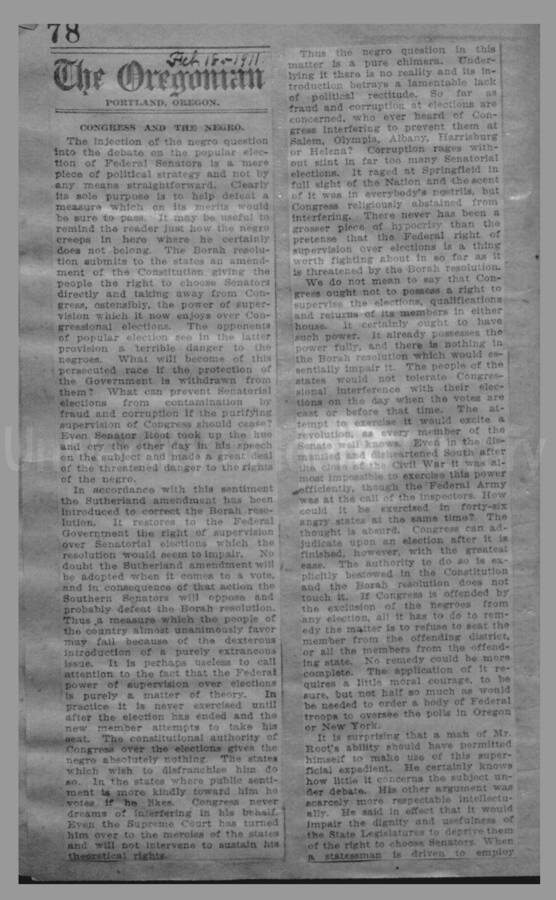 Politics - Direct Election of Senators, 1910-1913 Page 77