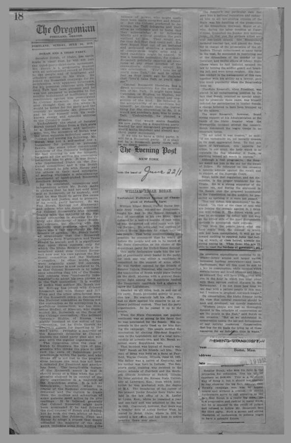 Convention and Campaign of 1912 Page 29
