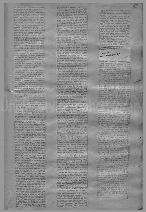 Convention and Campaign of 1912 Page 106